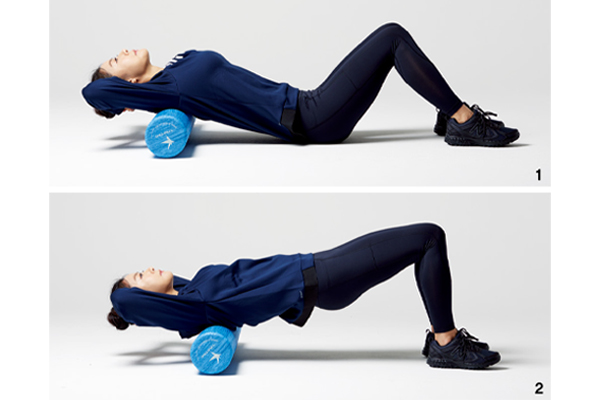 Pilates foam roller calves FOOT, WAIST AND SHOULDER STRETCH How to use massage Recommended bumps vs EPP vs cork vs vibration vs yoga wheel comparison 6