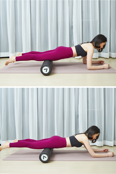 Pilates foam roller calves FOOT, WAIST AND SHOULDER STRETCH How to use massage Recommended bumps vs EPP vs cork vs vibration vs yoga wheel comparison 2